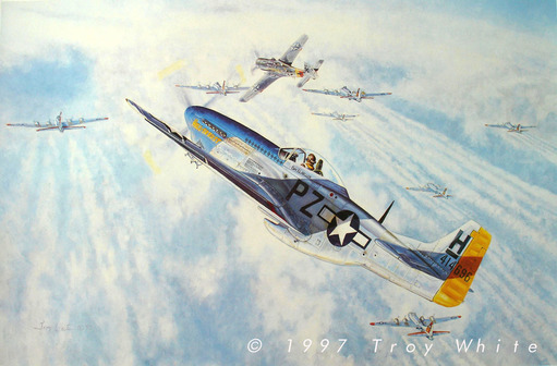 Ed Heller WWII ace 352nd FG P-51 Mustang WWII  USAAF